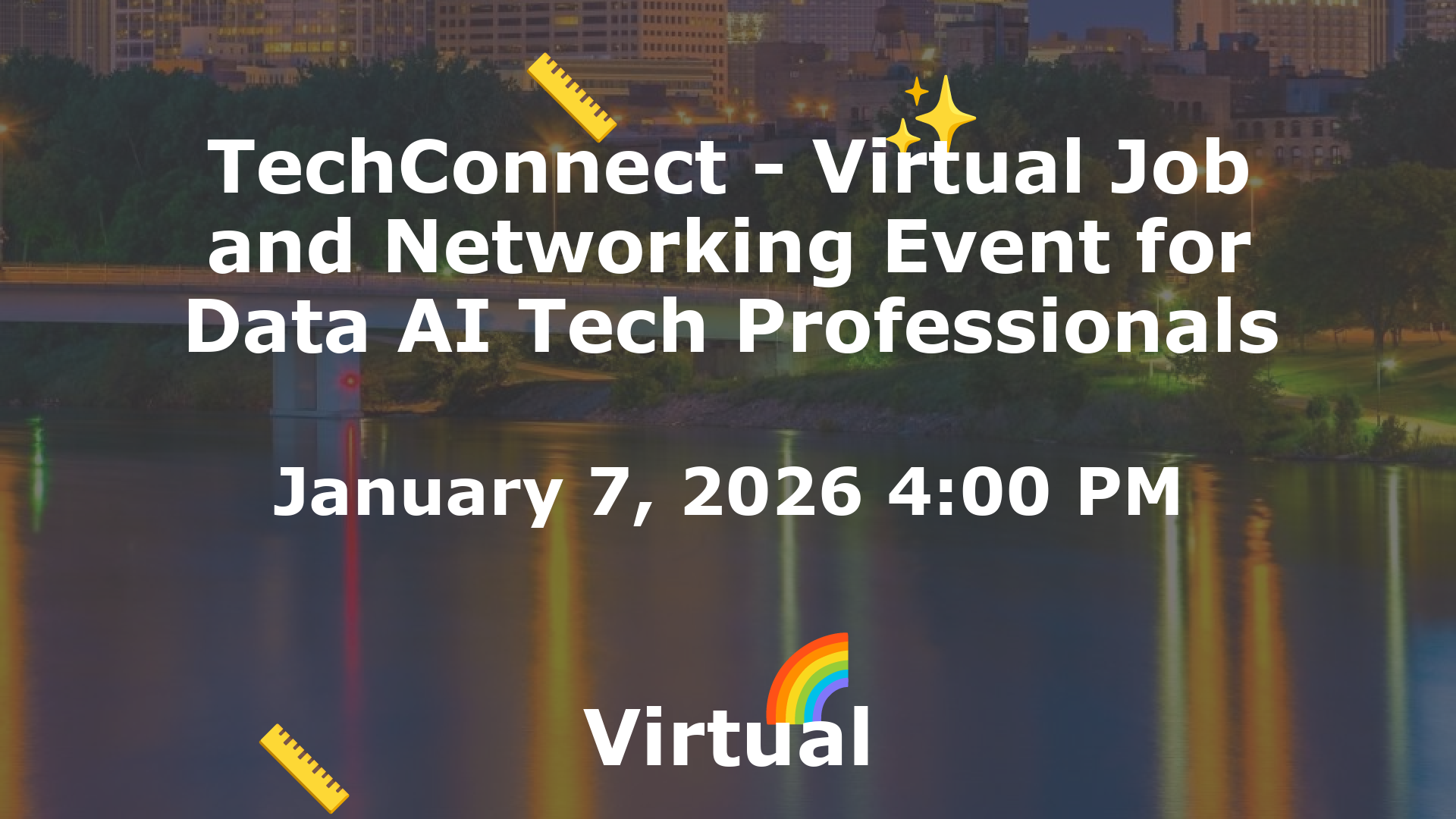 TechConnect - Virtual Job and Networking Event for Data AI Tech Professionals event image